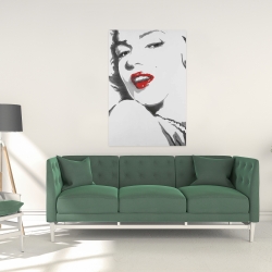 Canvas 24 x 36 - Marilyn monroe outline style