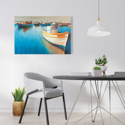 Canvas 24 x 36 - Fishing boats at the marina