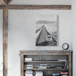 Toile 24 x 36 - Voiture sur la route