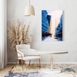 Canvas 24 x 36 - Blue asymmetrical street