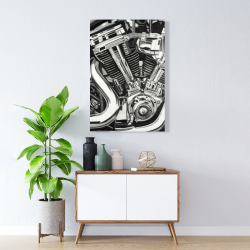 Canvas 24 x 36 - Mechanism of a motorcycle