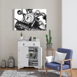 Toile 24 x 36 - Moto réaliste