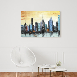 Canvas 24 x 36 - Skyline on cityscape