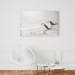 Toile 24 x 36 - Deux oiseaux bécasseau