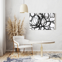 Canvas 24 x 36 - Abstract curly lines