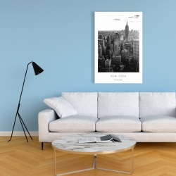 Toile 24 x 36 - Ville de new york au couché du soleil