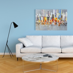 Canvas 24 x 36 - Color splash cityscape