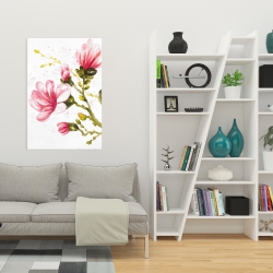 Canvas 24 x 36 - Watercolor magnolia flowers
