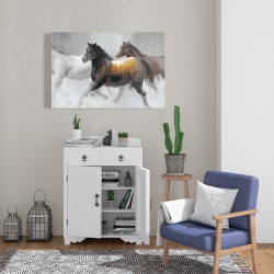Canvas 24 x 36 - Herd of wild horses