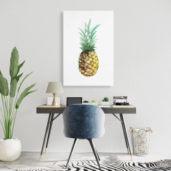 Canvas 24 x 36 - Watercolor pineapple