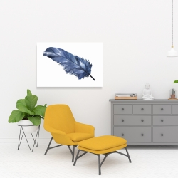 Canvas 24 x 36 - Blue feather
