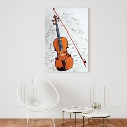 Toile 24 x 36 - Violon sur partitions