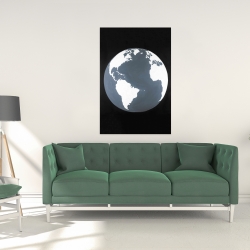 Canvas 24 x 36 - Earth satellite view