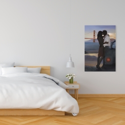 Canvas 24 x 36 - A loving couple in san francisco