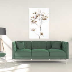 Canvas 24 x 36 - Cotton flowers branch
