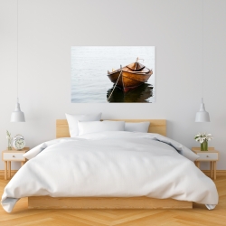 Canvas 24 x 36 - Rowboat on calm water