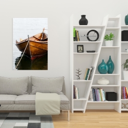 Canvas 24 x 36 - Rowboat on calm water