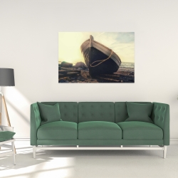 Toile 24 x 36 - Chaloupe au bord de l'eau