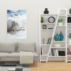 Toile 24 x 36 - Arrêt à la plage