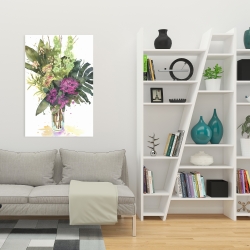 Toile 24 x 36 - Assemblage de fleurs tropicaux