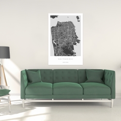 Toile 24 x 36 - Plan graphique de san francisco