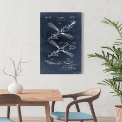 Canvas 24 x 36 - Blueprint of a fish lure