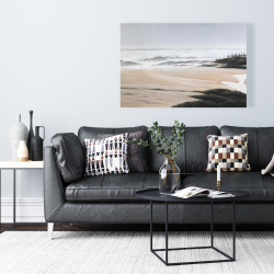 Canvas 24 x 36 - Cloudy at the beach
