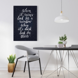 Toile 24 x 36 - Arc-en-ciel et étoiles