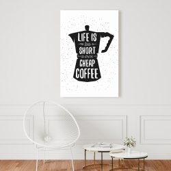 Canvas 24 x 36 - Life and coffee