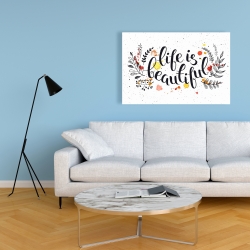 Canvas 24 x 36 - Life is beautiful