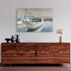 Canvas 24 x 36 - Fishing boat desatured