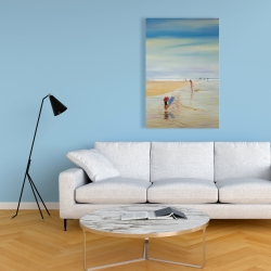 Toile 24 x 36 - Enfants à la plage