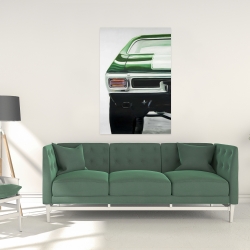 Canvas 24 x 36 - Classic dark green car