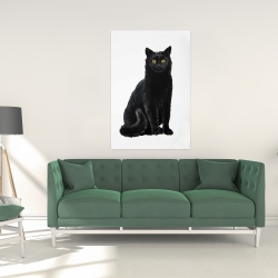 Canvas 24 x 36 - Black cat