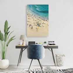 Canvas 24 x 36 - Summer crowd at the beach