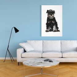 Toile 24 x 36 - Schnauzer nain