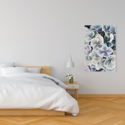 Toile 24 x 36 - Fleurs d'hortensia colorées