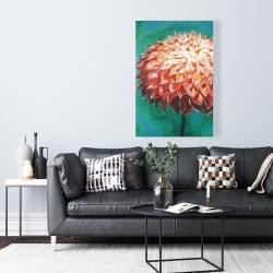 Canvas 24 x 36 - Abstract dahlia flower