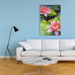 Toile 24 x 36 - Nénuphars et fleurs de lotus