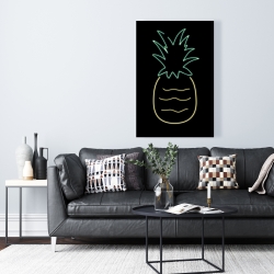 Canvas 24 x 36 - Neon pineapple