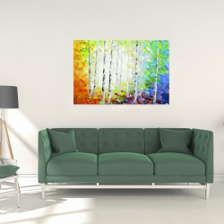 Toile 24 x 36 - Forêt multicolore