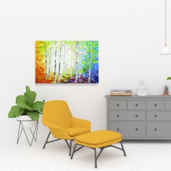 Toile 24 x 36 - Forêt multicolore