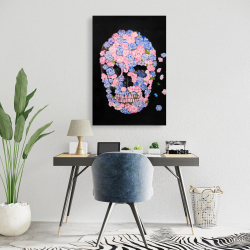 Canvas 24 x 36 - Flower skull