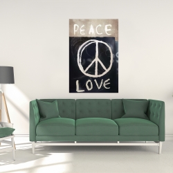 Toile 24 x 36 - Peace love