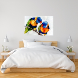 Toile 24 x 36 - Couple de perroquets