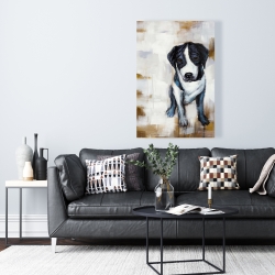 Canvas 24 x 36 - Sitting dog