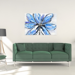 Toile 24 x 36 - Fleur bleue