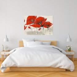Canvas 24 x 36 - Red flowers with an handwritten typo