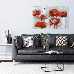 Canvas 24 x 36 - Abstract poppies