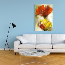 Canvas 24 x 36 - Orange and yellow flowers
